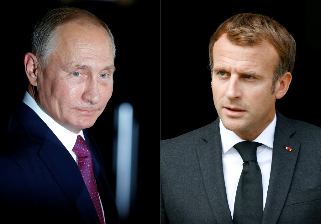   جاءت المكالمة الأخيرة بين رئيسي فرنسا وروسيا قبل أربعة أيام فقط من إصدار بوتين أمرًا لموسكو بغزو أوكرانيا (أ ف ب)