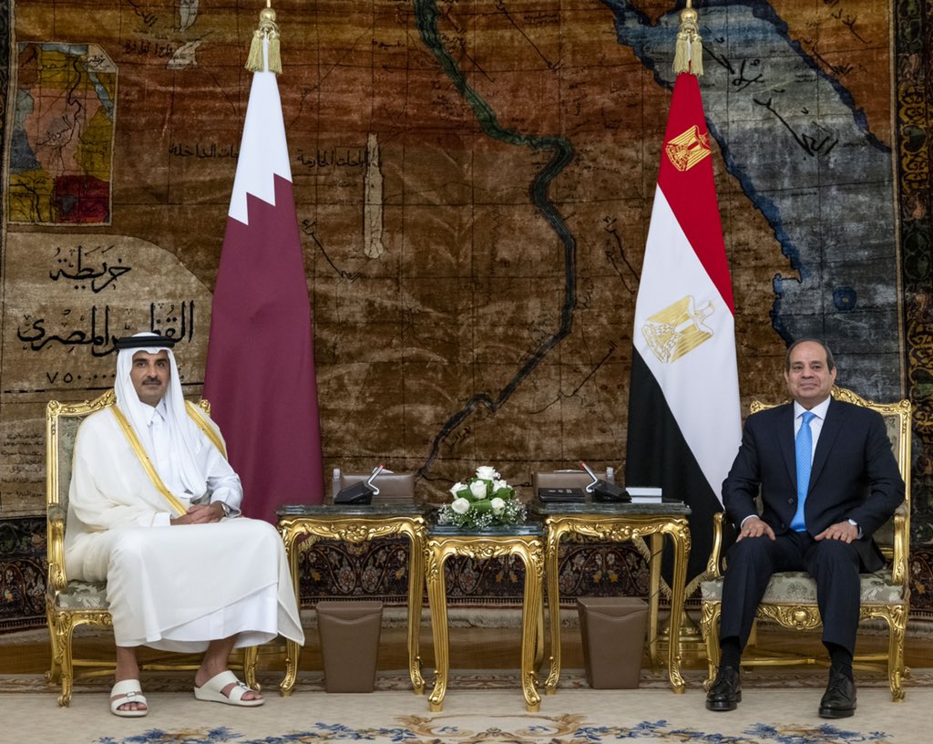  الأمير  القطري والرئيس المصري يعقدان جلسة مباحثات رسمية (قنا)