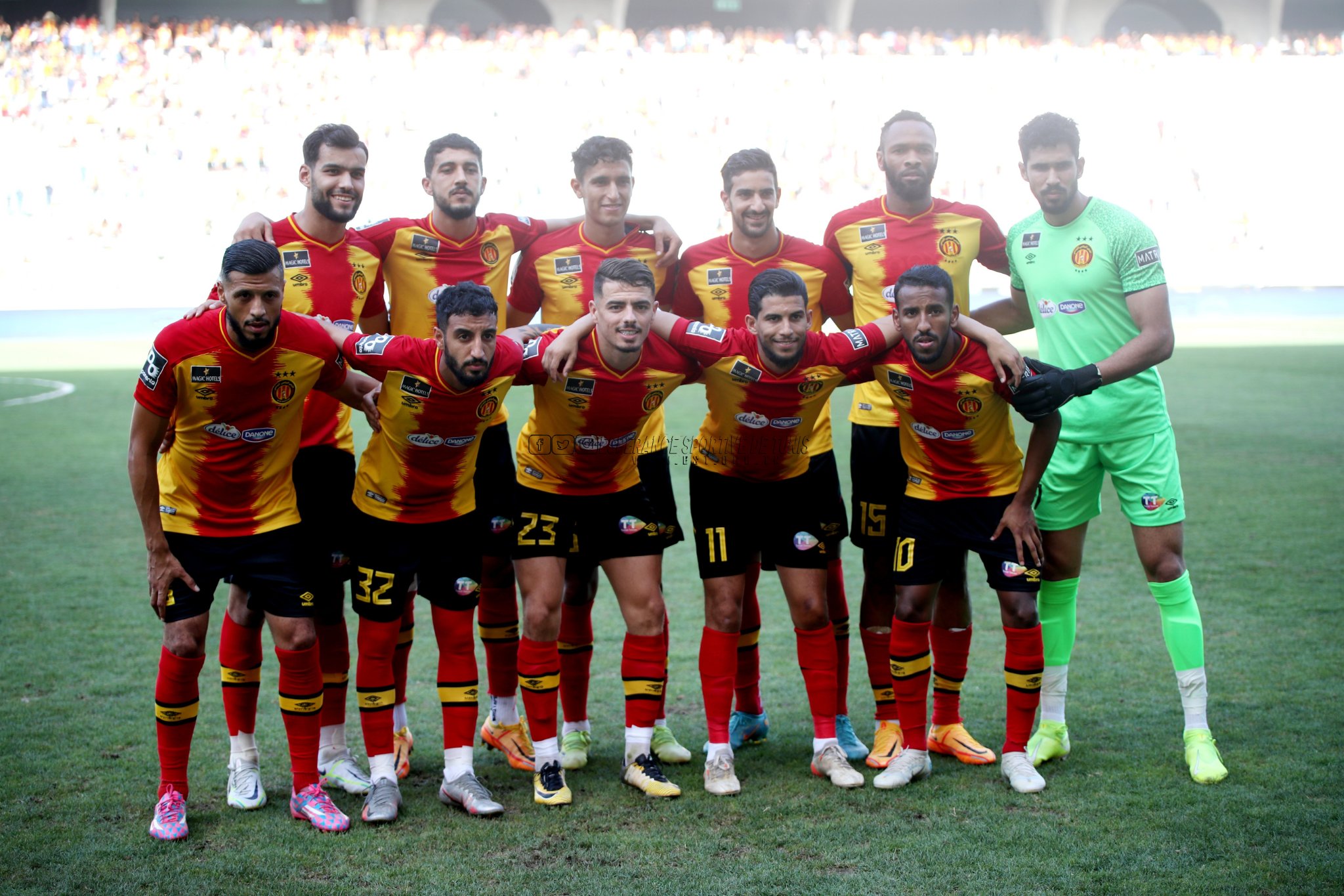  توج فريق الترجي بلقب الدوري التونسي لكرة القدم للمرة الـ32 في تاريخه والسادسة على التوالي (تويتر)