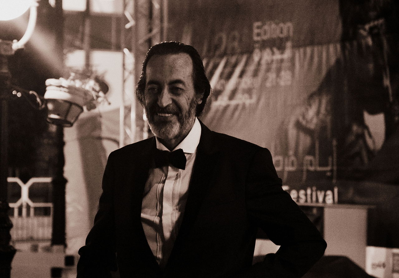 هشام رستم في حفل إختتام مهرجان قرطاج السينمائي 2015 (ويكيبيديا)