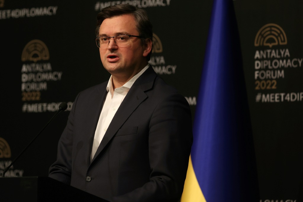 وزير الخارجية الأوكراني دميترو كوليبا (ا ف ب)