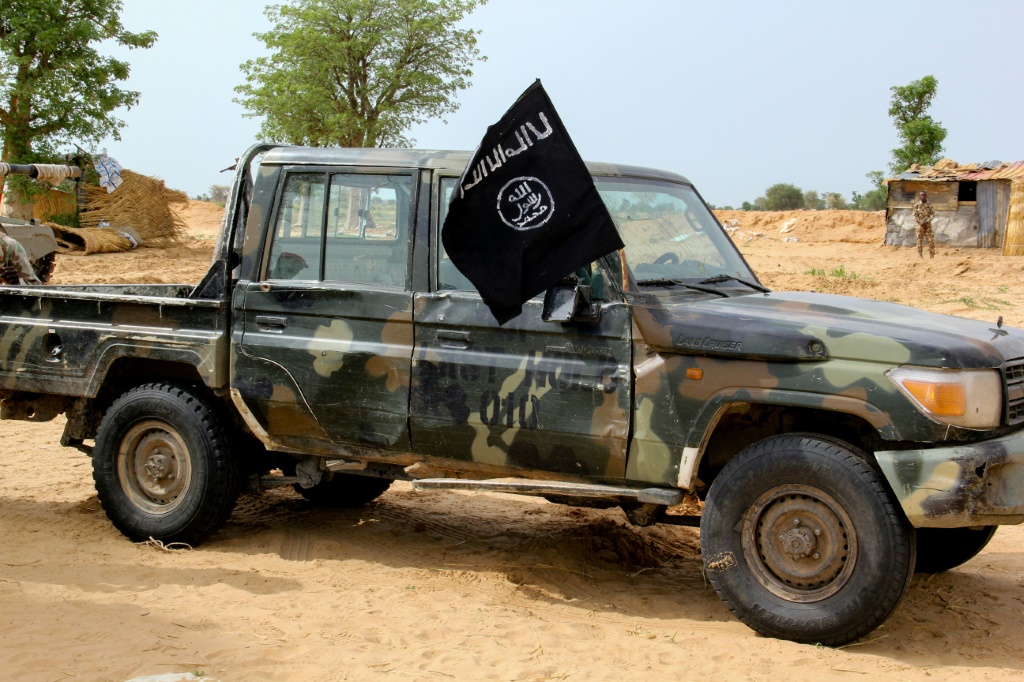 آلية لتنظيم الدولة الإسلامية في باغا بشمال شرق نيجيريا في 02 آب/أغسطس 2019 (أ ف ب)