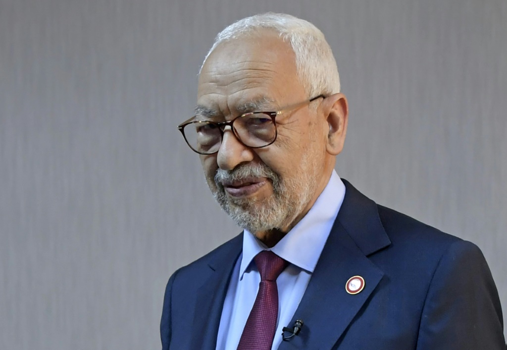  رئيس حركة النهضة الإسلامية والبرلمان المنحل في تونس راشد الغنوشي (ا ف ب)