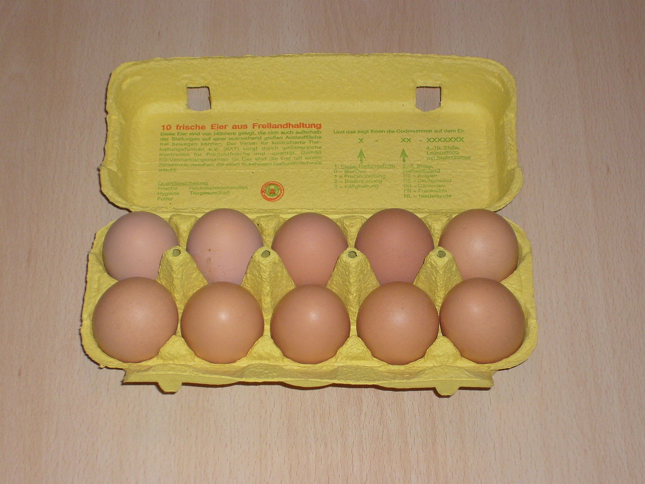 بيض في حافظة من الكرتون (ويكيبيديا)