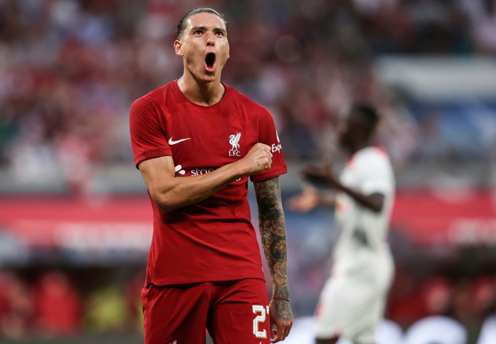 المهاجم النروجي أرلينغ هالاند صاحب هدف الفوز لفريقه مانشستر سيتي الانكليزي أمام بايرن ميونيخ الألماني في مباراة ودية على&nbsp; ملعب لامبو في غرين باي في مدينة ويسكونسن الأميركية في 23 تموز/يوليو 2022(ا ف ب)