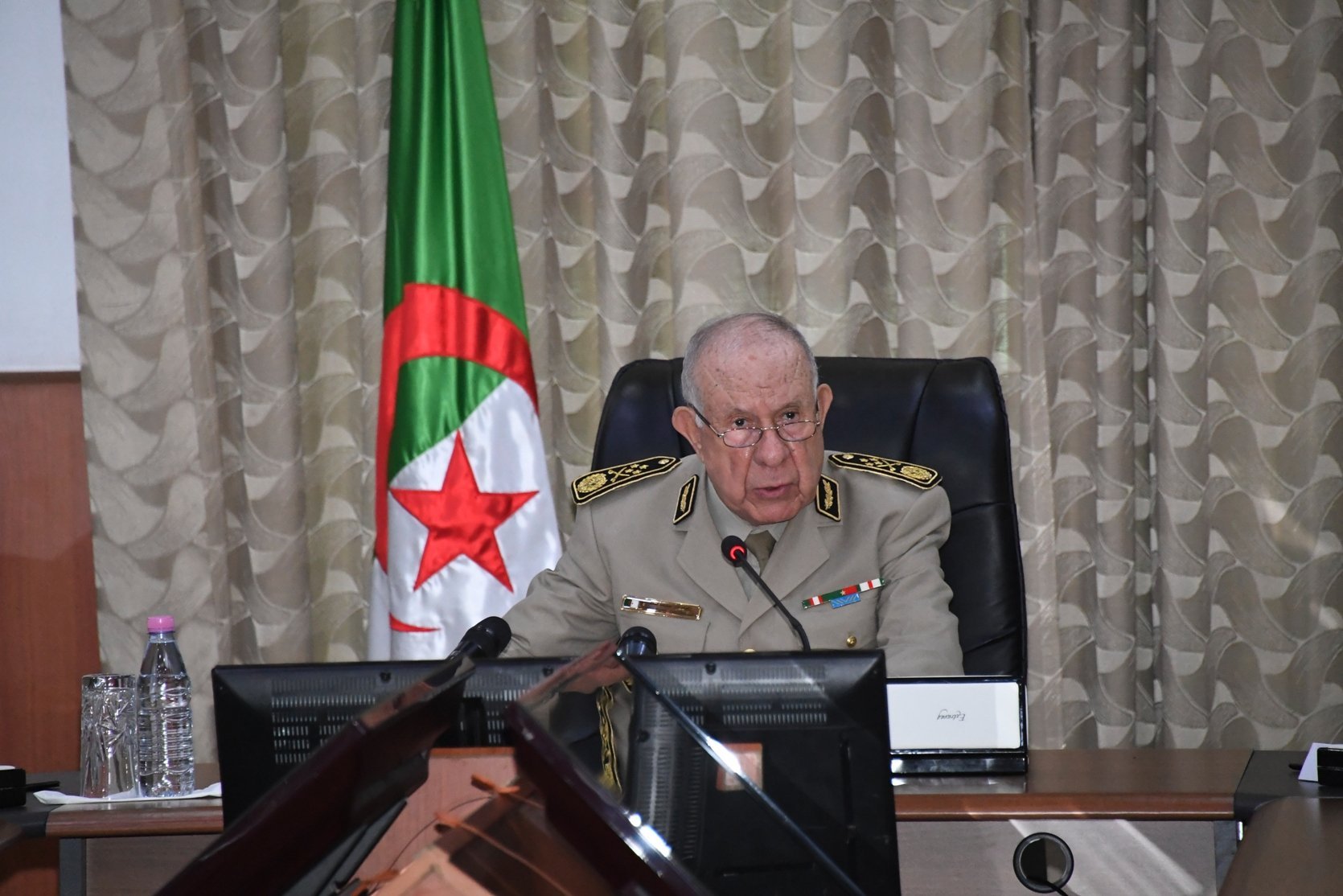 رئيس أركان الجيش الجزائري الفريق أول السعيد شنقريحة (وزارة الدفاع الجزائرية)