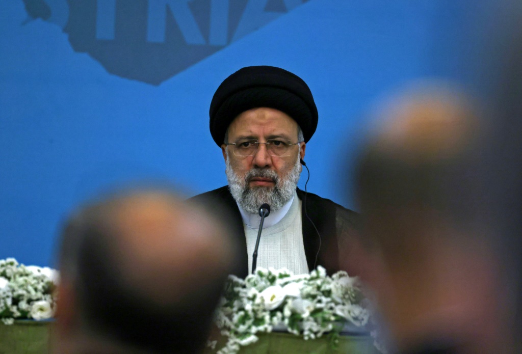 الرئيس الإيراني إبراهيم رئيسي في طهران بتاريخ 19 تموز/يوليو 2022 (أ ف ب)