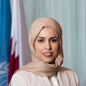 الشيخة علياء أحمد بن سيف آل ثاني، المندوب الدائم لدولة قطر لدى الأمم المتحدة (قنا)