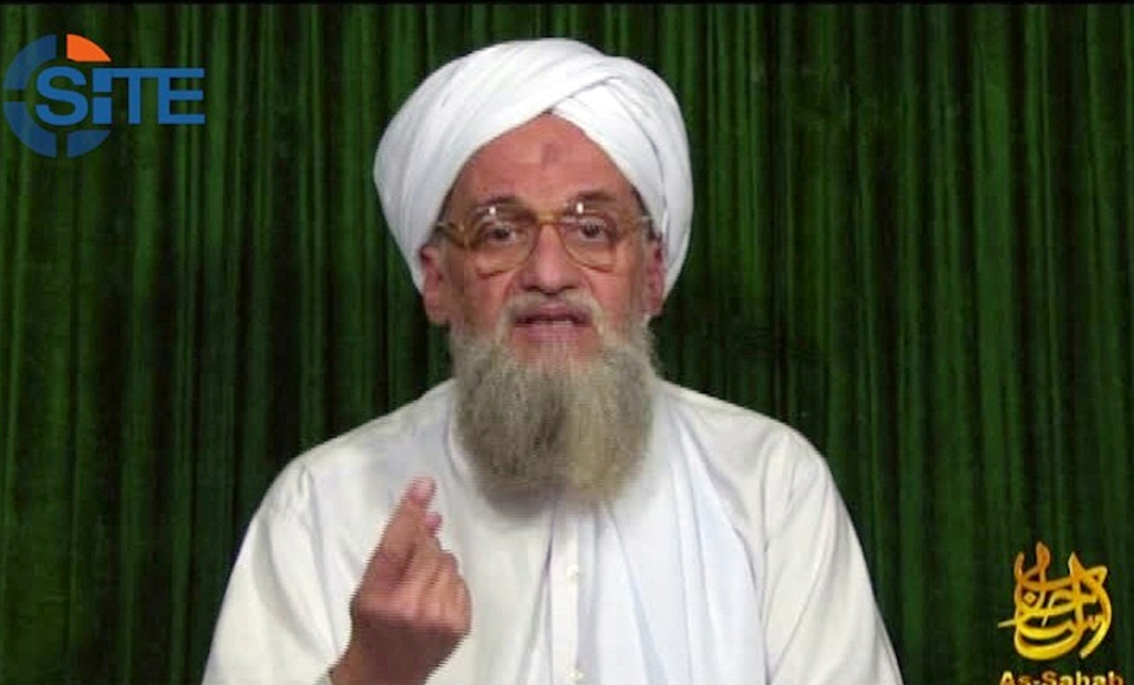 ايمن الظواهري زعيم تنظيم القاعدة السابق (ا ف ب)