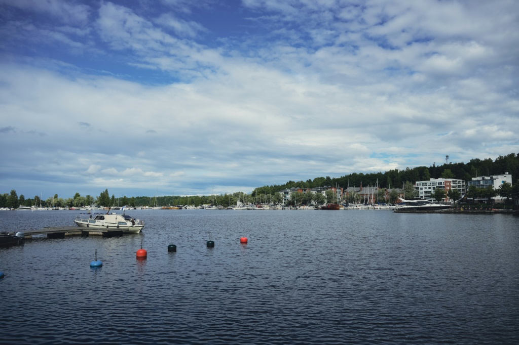 صورة ملتقطة لبحيرة لابيرانتا في فنلندا في 28 تموز/يوليو 2022 (ا ف ب)