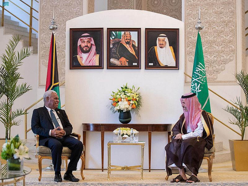 وزير الخارجية السعودي  فيصل بن فرحان بن عبد الله ، في ديوان الوزارة بالرياض (واس)