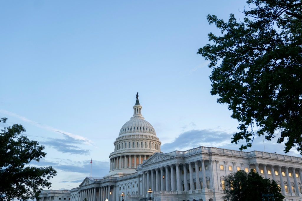مبنى الكابيتول، مقر الكونغرس الأميركي، في الأول من آب/أغسطس 2022 في واشنطن (ا ف ب)