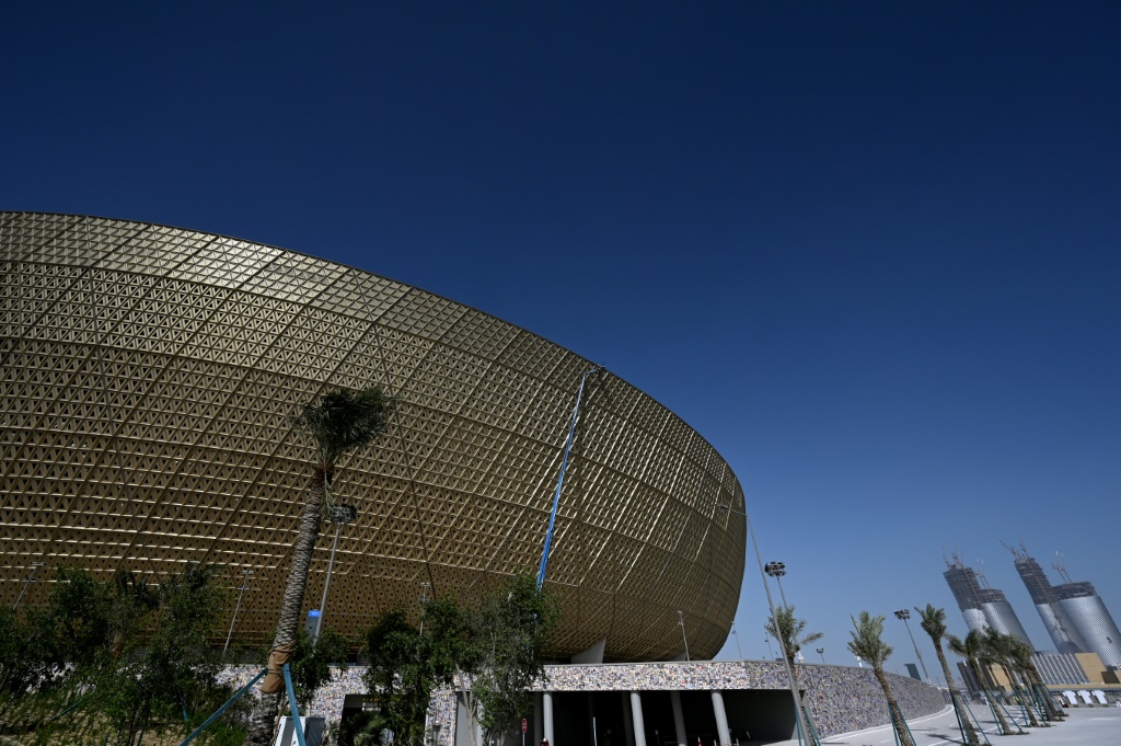 ملعب لوسيل الذي يتسّع لـ80 ألف متفرّج، وسيحتضن المباراة النهائية في مونديال قطر 2022 (ا ف ب)