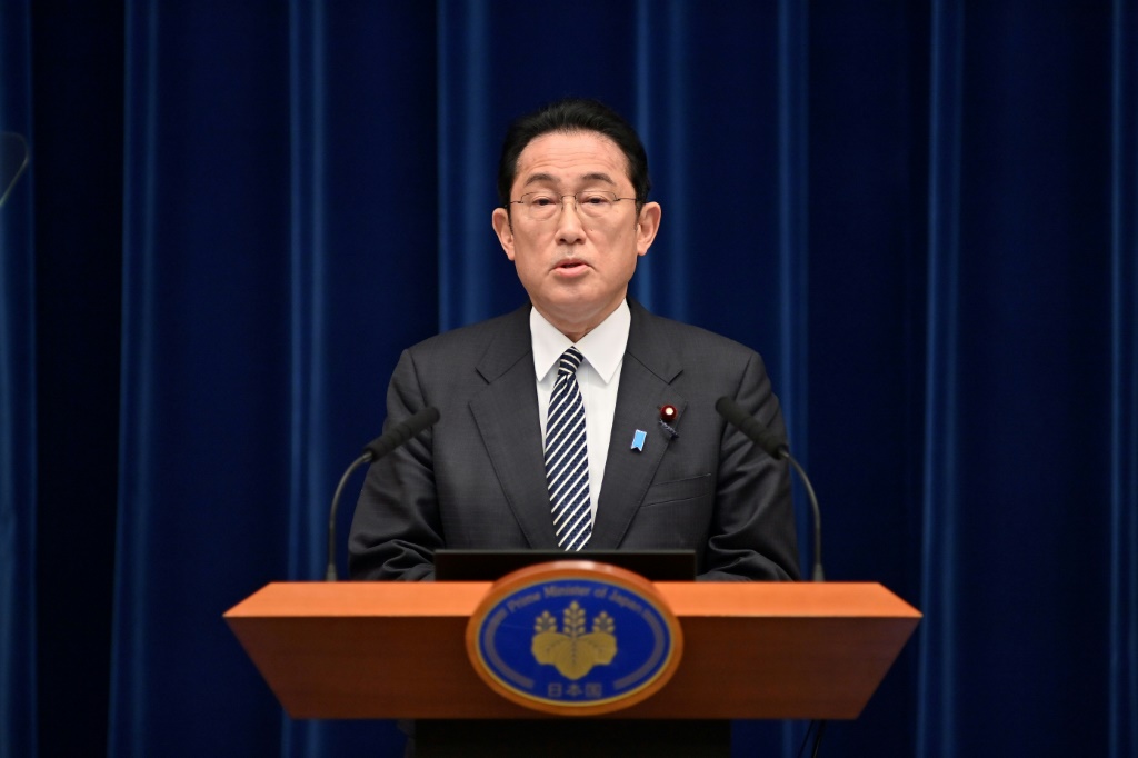 رئيس الوزراء الياباني فوميو كيشيدا في طوكيو يتاريخ 17 شباط/فبراير 2022 (ا ف ب)
