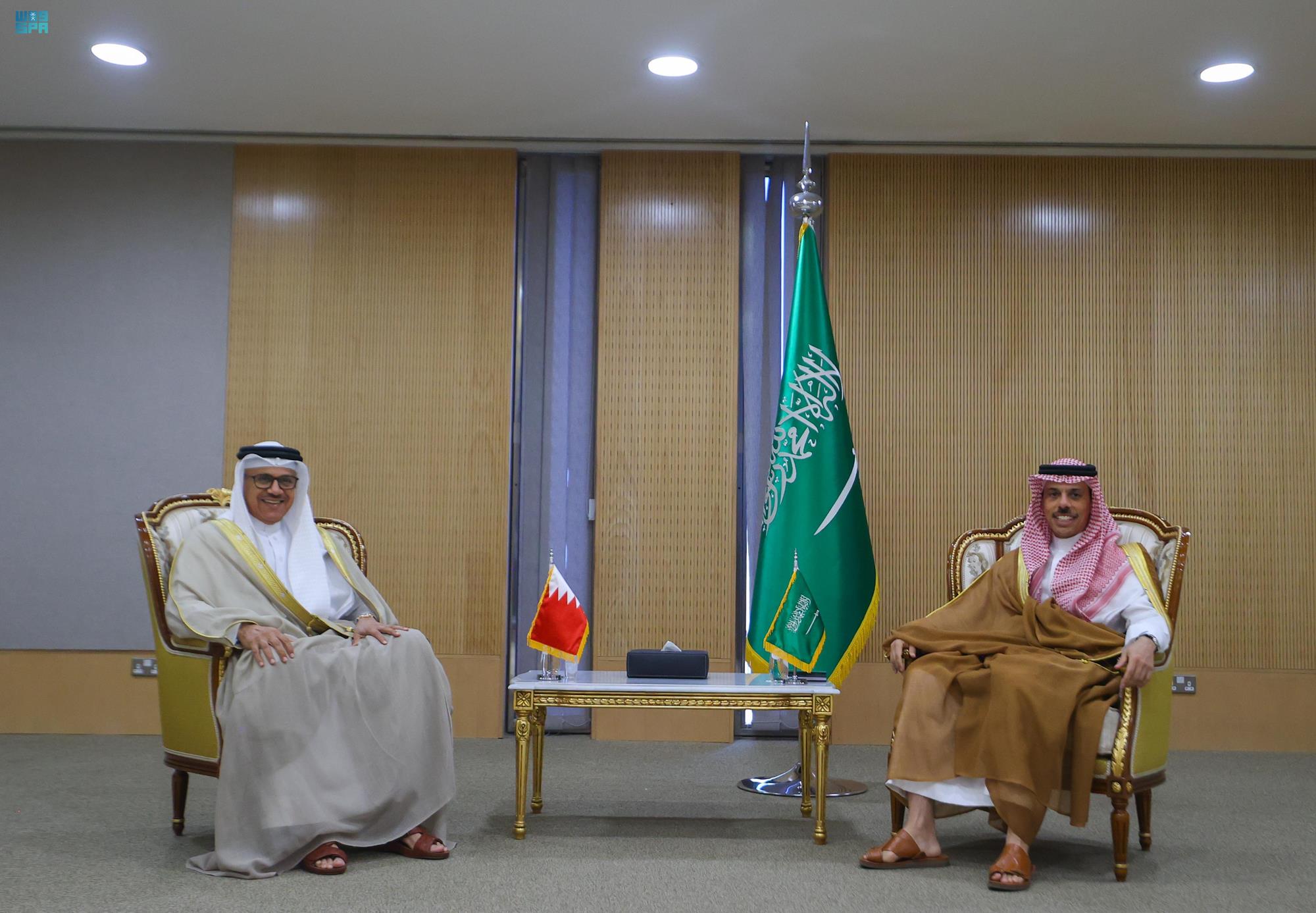 وزير الخارجية السعودي  يلتقي وزير خارجية البحرين (واس)