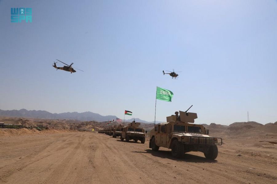 صورة القوات المسلحة السعودية تختتم مشاركتها في تمرين «الأسد المتأهب 2022» (واس)