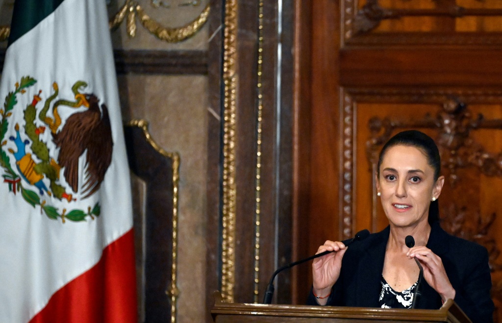 رئيسة بلدية مكسيكو كلوديا شينباوم في مكسيكو في 14 أيلول/سبتمبر 2022 (ا ف ب)