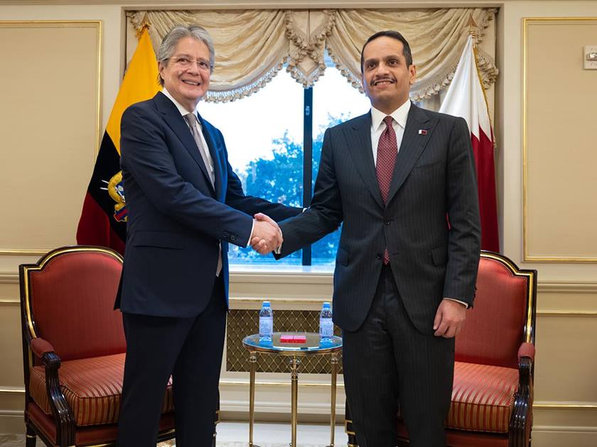 رئيس الإكوادور يلتقي نائب رئيس الوزراء ووزير الخارجية القطر (قنا)