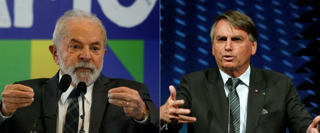  المرشّحان في الانتخابات الرئاسية البرازيلية، لولا داسيلفا وجايير بولسونارو (ا ف ب)