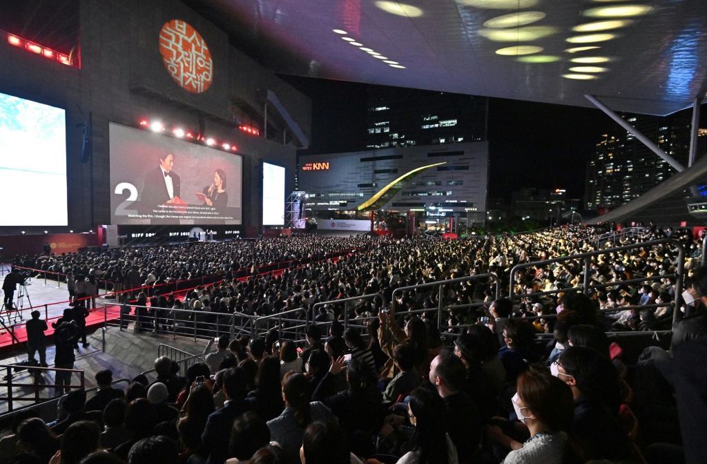 حفلة افتتاح مهرجان بوسان السينمائي الدولي في كوريا الجنوبية بتاريخ الخامس من تشرين الأول/أكتوبر 2022 (ا ف ب)