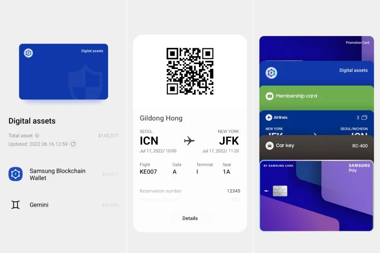 سامسونغ تصف محفظتها الرقمية بأنها طريقة سهلة وسريعة وآمنة للمستخدمين الراغبين بتنظيم الوثائق وبطاقات التعريف المهمة والوصول إليها (مواقع التواصل)