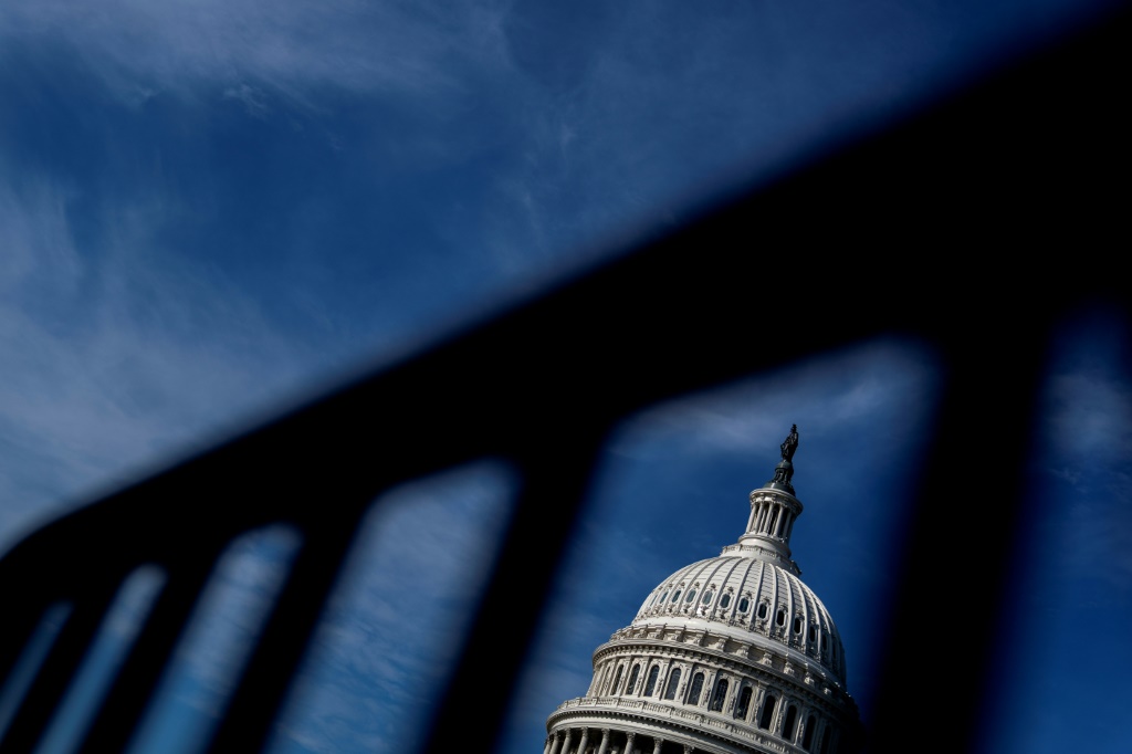 صورة التُقطت في 02 آب/أغسطس 2022 تُظهر مقر الكونغرس الأميركي في واشنطن (ا ف ب)