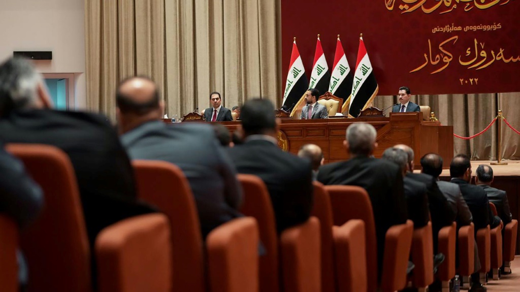 البرلمان العراقي خلال جلسة انتخاب رئيس الجمهورية في 13 تشرين الأول/أكتوبر 2022 (ا ف ب)