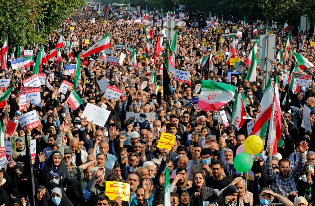 تردد أن عشرات الأشخاص قتلوا على يد قوات الأمن في زاهدان بعد صلاة الجمعة قبل أربعة أسابيع (ا ف ب)