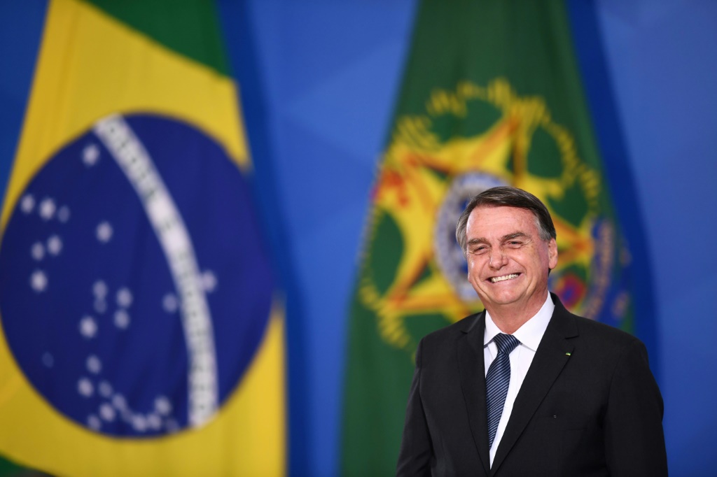 صورة مؤرخة في 4 آب/أغسطس 2022 للرئيس البرازيلي جايير بولسونارو في برازيليا (ا ف ب)