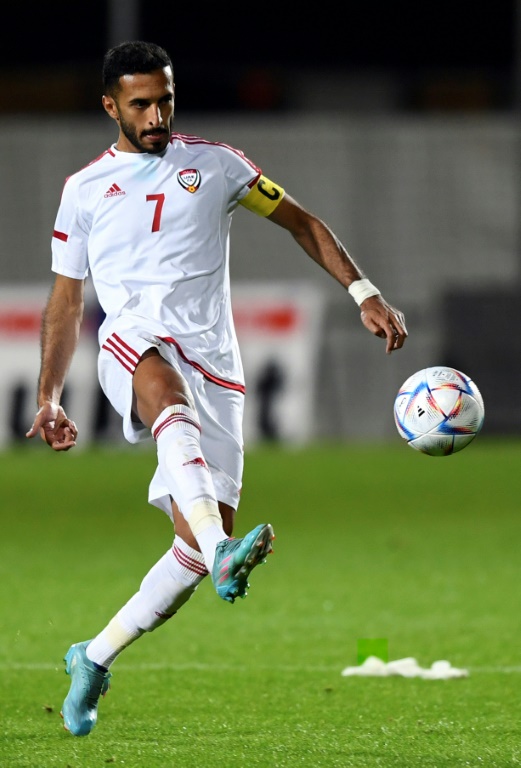 سجل الإماراتي 14 هدفاً في تصفيات مونديال 2022 (ا ف ب)