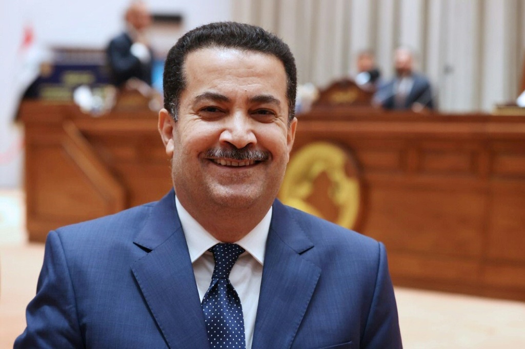 رئيس الحكومة العراقية القائد العام للقوات المسلحة محمد شياع السوداني (ا ف ب)