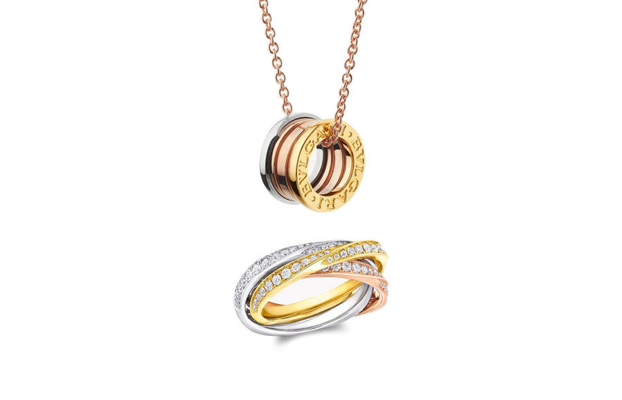 موديلات مجوهرات بثلاثة ألوان من الذهب لإطلالة عصرية (سيدتي)