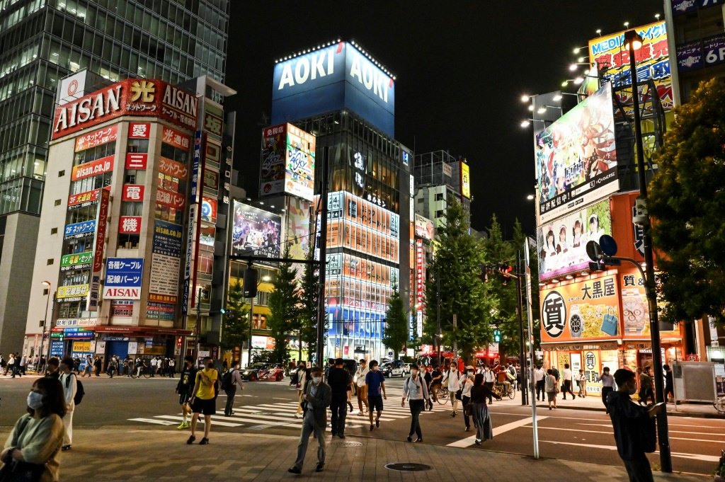 لقطة عامة من أحد شوارع طوكيو بتاريخ 21 أيلول/سبتمبر 2022 (ا ف ب)