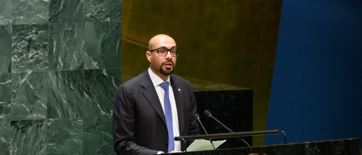 السكرتير الأول للكويت في الأمم المتحدة فهد محمد حجي (كونا)