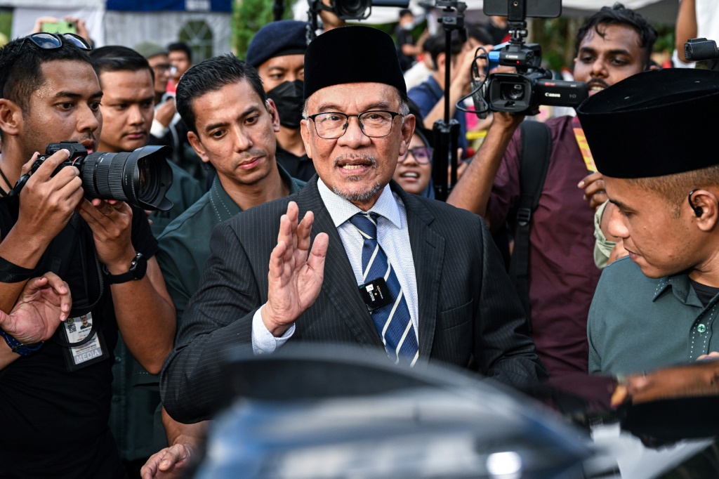رئيس وزراء ماليزيا، أنور إبراهيم (أ ف ب)