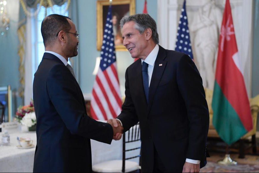 وزيرا خارجية عمان وأمريكا (وزارة الخارجية العُمانية)