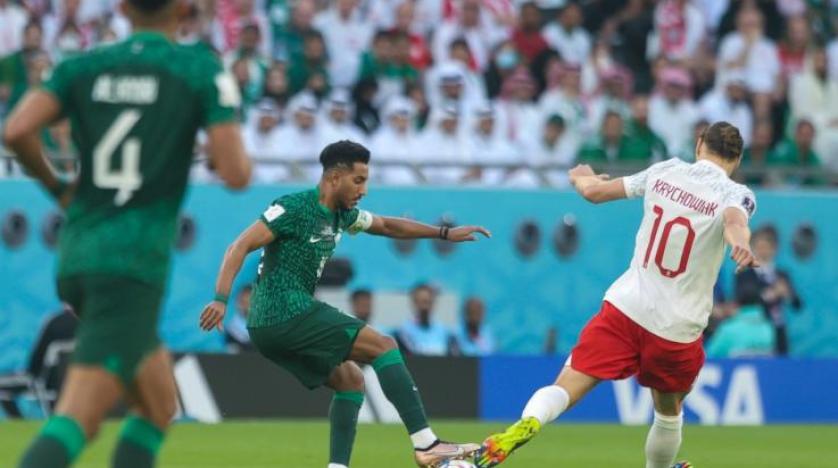 من مباراة المنتخب السعودي أمام بولندا (تصوير: صالح الغنام)