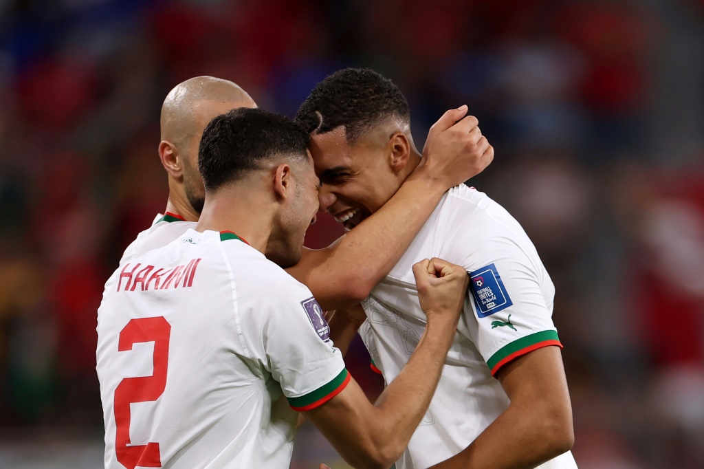 الصحف العربية تحتفي بالفوز الثمين للمغرب على بلجيكا في مونديال قطر 2022 (ا ف ب)