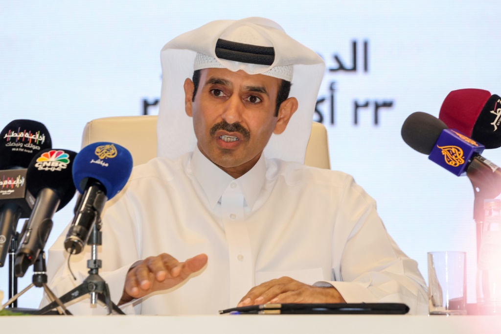 وزير الطاقة القطري سعد بن شريدة الكعبي في الدوحة بتاريخ 23 تشرين الأول/أكتوبر 2022 (ا ف ب)