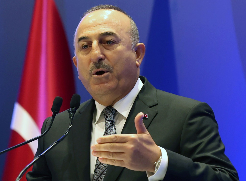وزير الخارجية التركي مولود تشاوش أوغلو (ا ف ب)