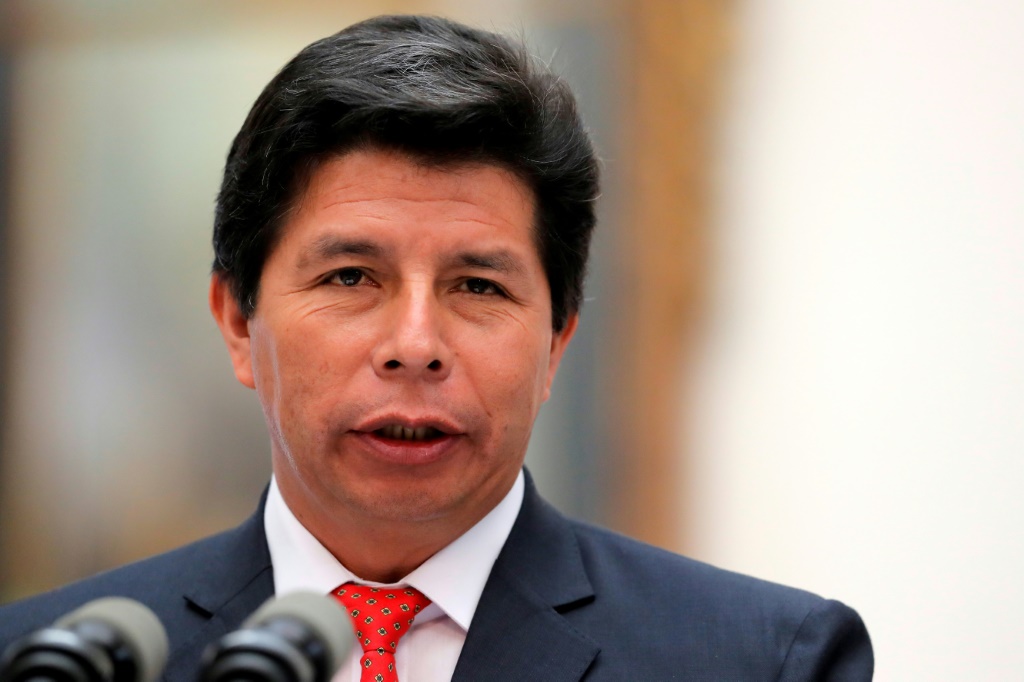     أطاح المشرعون برئيس بيرو السابق بيدرو كاستيلو بعد أن حاول حل الكونجرس والحكم بمرسوم. (أ ف ب)