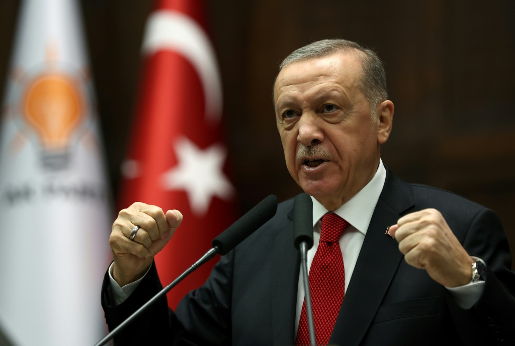  الرئيس التركي رجب طيب أردوغان (ا ف ب)