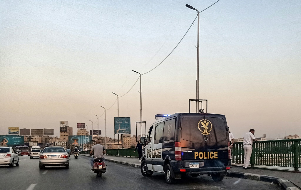 سيارة للشرطة المصرية في القاهرة في 21 أيلول/سبتمبر 2019 (ا ف ب)