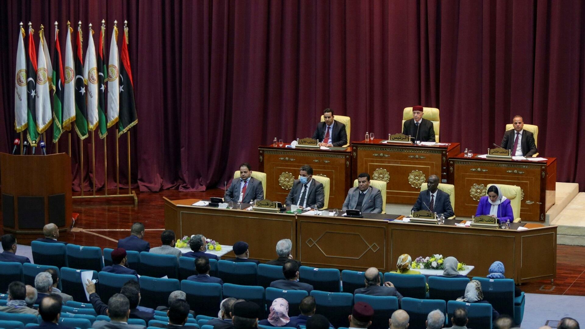 البرلمان الليبي يدعو لاستئناف المشاورات المتعلقة بالمسار الدستوري مع المجلس الأعلى للدولة (ا ف ب)