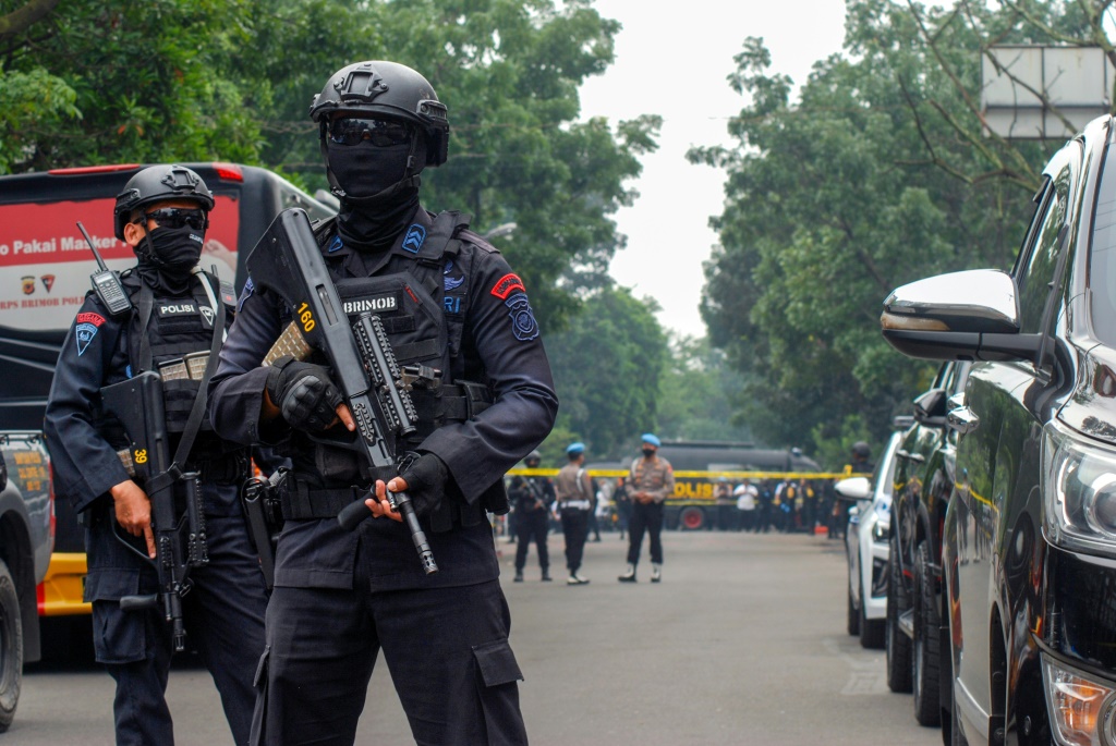 شرطة مكافحة الإرهاب الإندونيسية (ا ف ب)