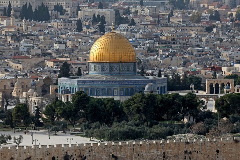 صورة للمسجد الأقصى في القدس في 28 كانون الثاني/يناير 2023 (ا ف ب)