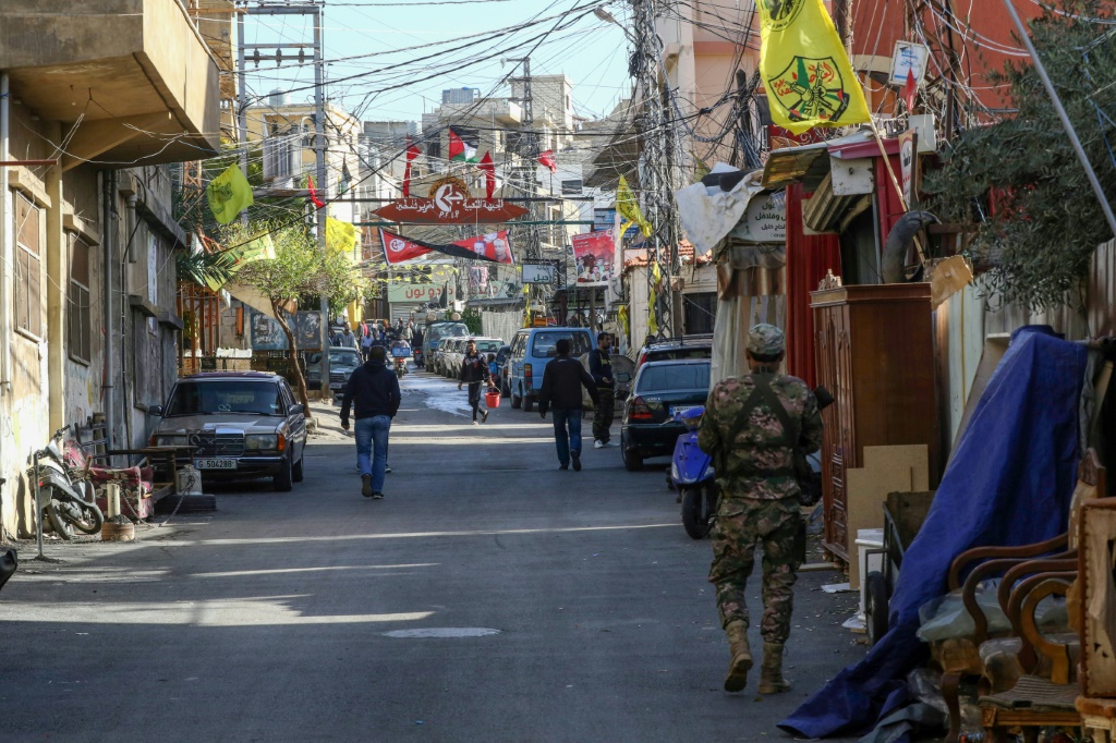    صورة مؤرخة في 11 كانون الاول/ديسمبر 2021 من مخيم للاجئين الفلسطينيين في جنوب لبنان (ا ف ب)