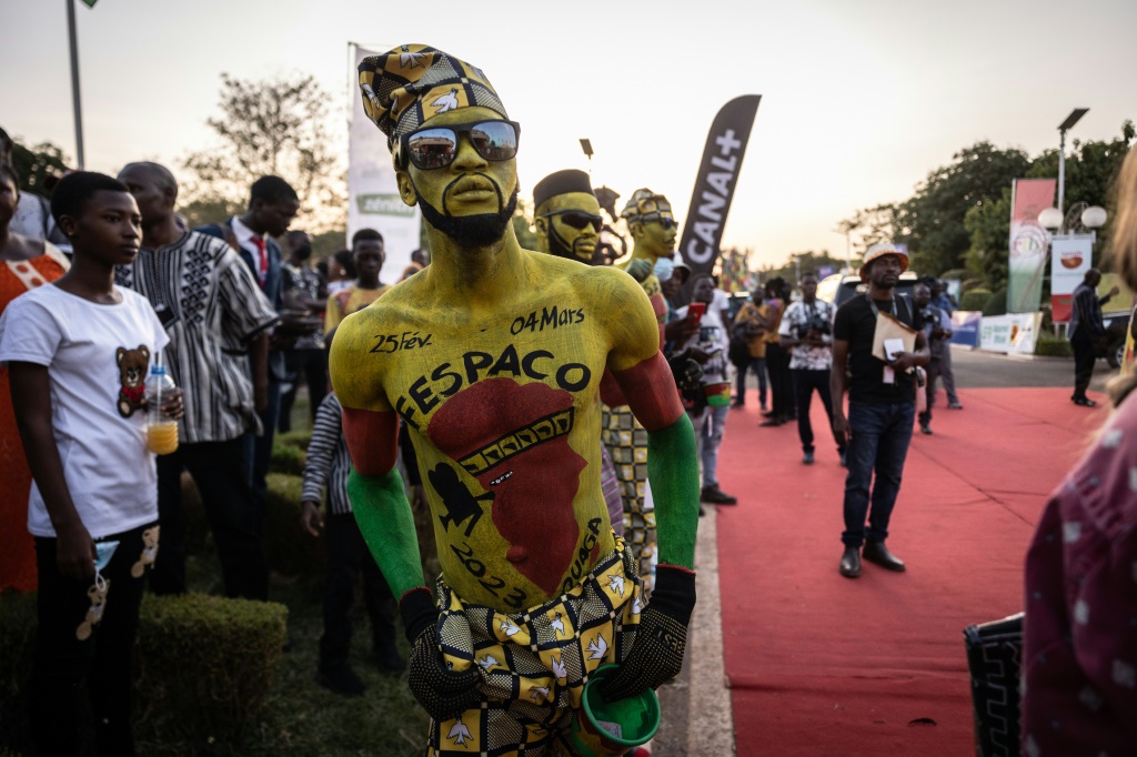 جانب من حفلة افتتاح مهرجان "فيسباكو" السينمائي الإفريقي في واغادوغو بتاريخ 25 شباط/فبراير 2023 (ا ف ب)