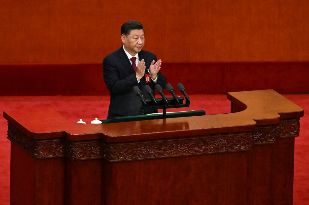 الرئيس الصيني شي جينبينغ في 16 تشرين الاول/اكتوبر في بكين (ا ف ب)