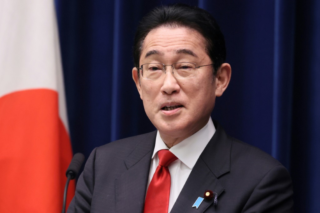 رئيس الوزراء الياباني فوميو كيشيدا في العاصمة اليابانية طوكيو بتاريخ 17 آذار/مارس 2023 (ا ف ب)